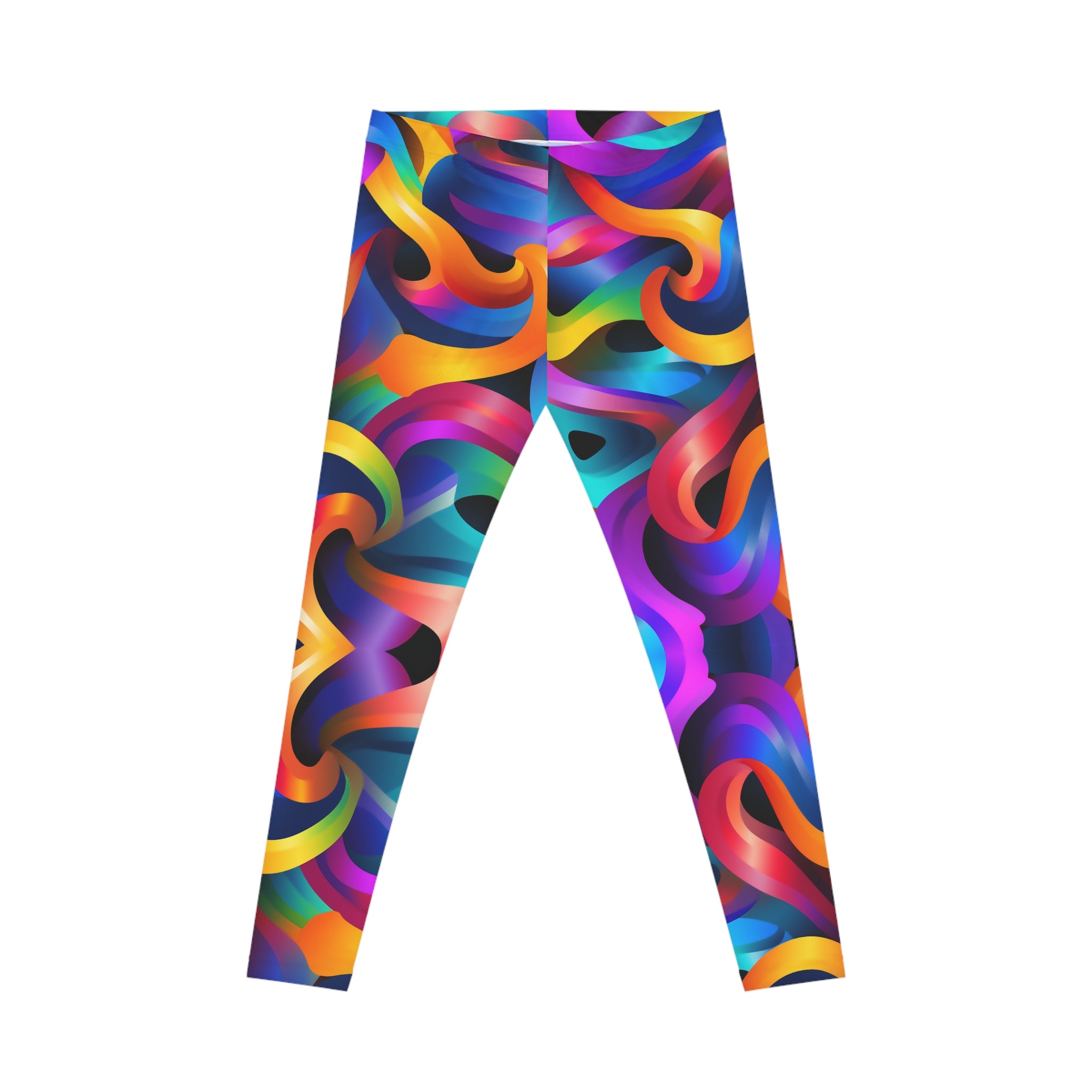 Colorful Waves Leggings