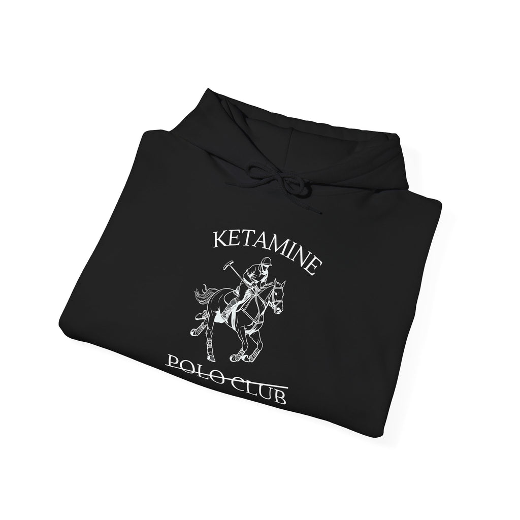 Ketamine Polo Club Hoodie | Dark Skull Rider Graphic