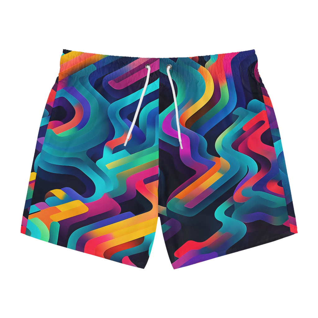 Colorful Snails Swim Trunk