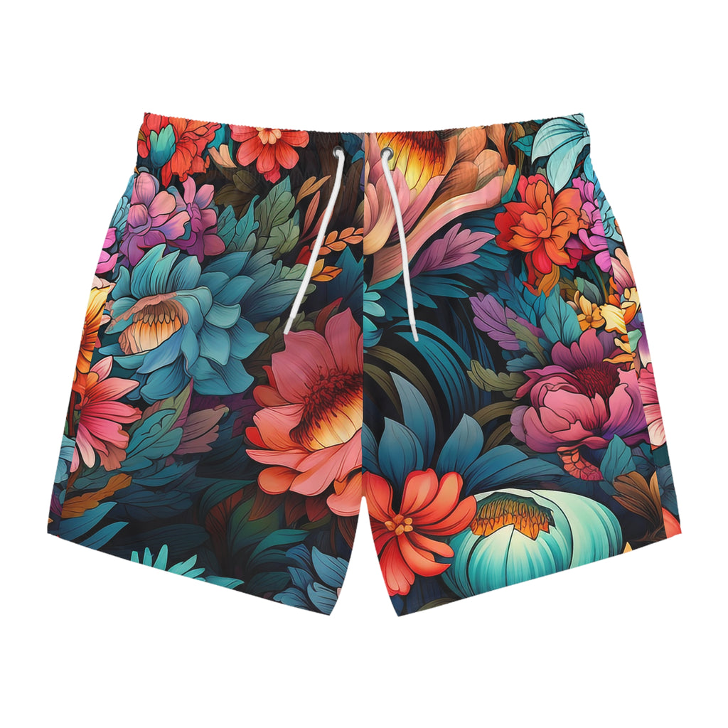 Japanese Flowers Swim Trunk
