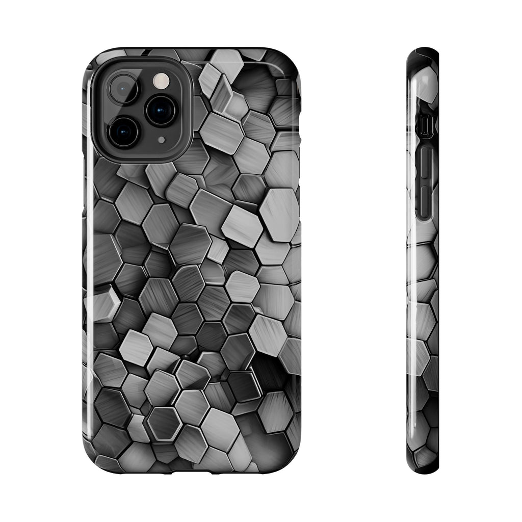 Hexagon BW Phone Case