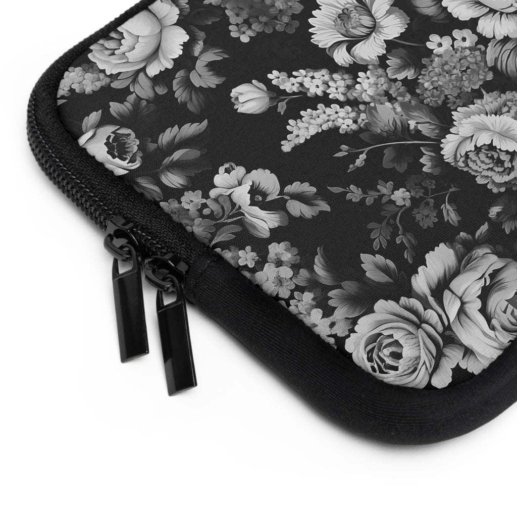 Medival Flowers BW Laptop Sleeve