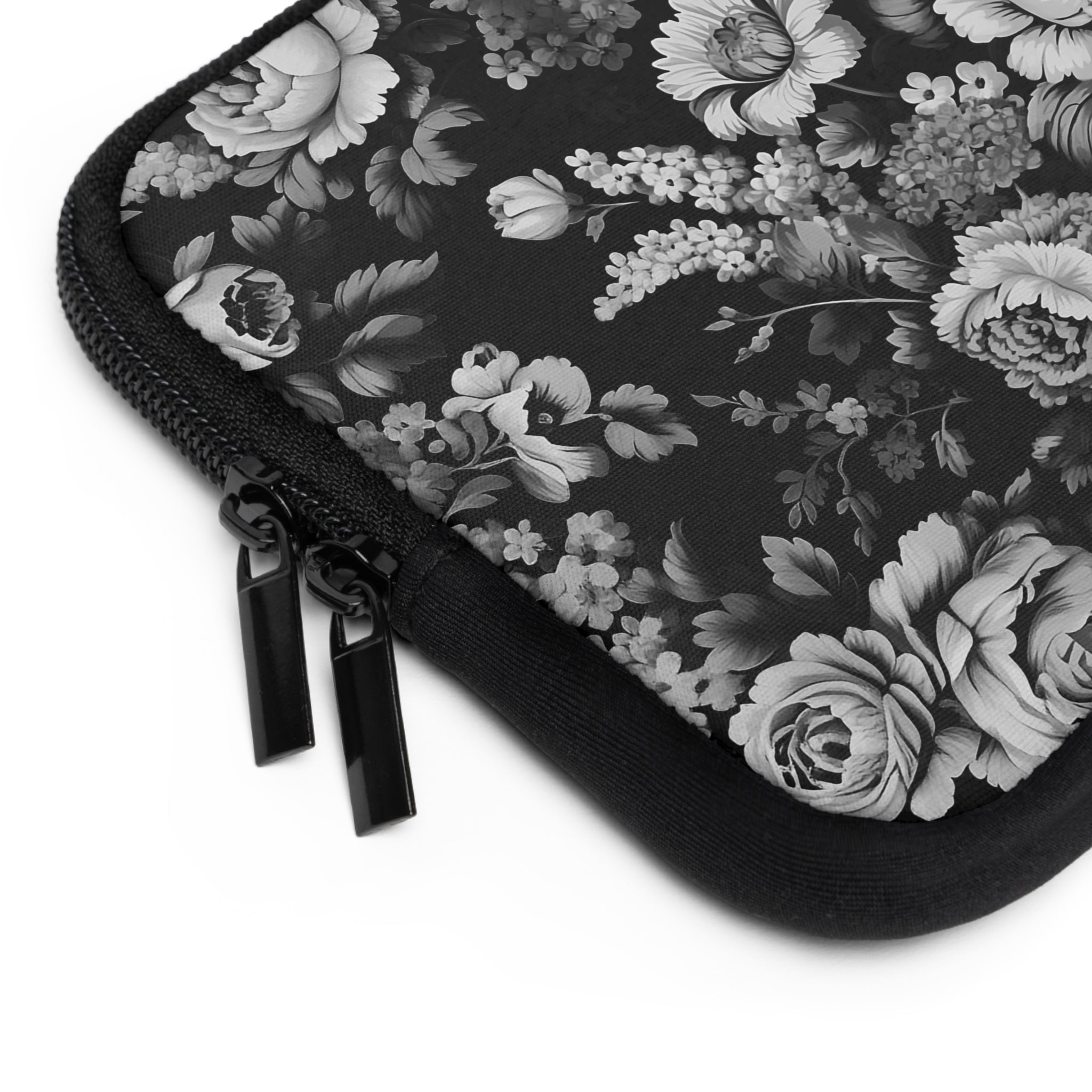 Medival Flowers BW Laptop Sleeve