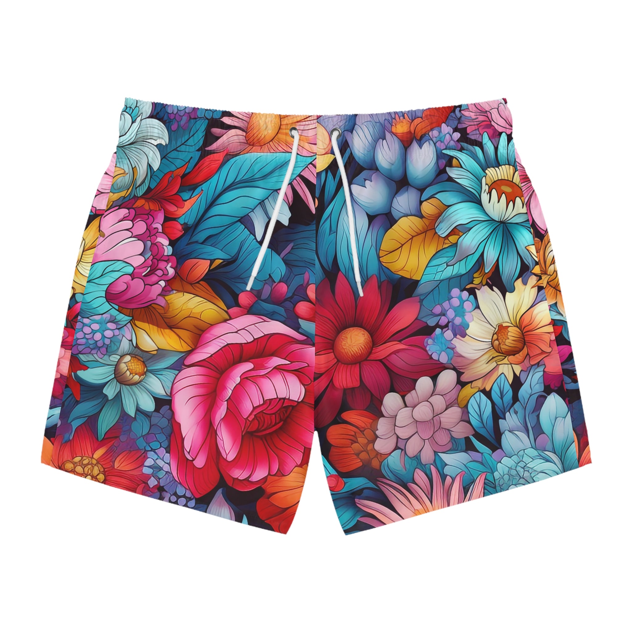 Japanese Flowers Swim Trunk