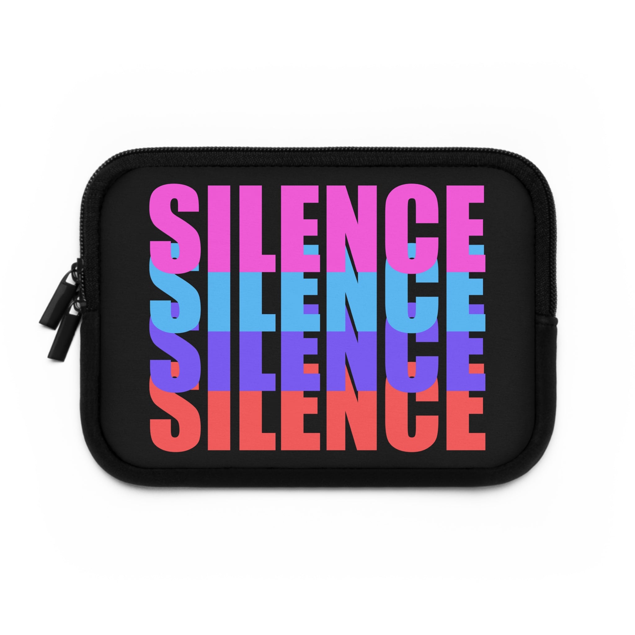 Silence Black Laptop Sleeve