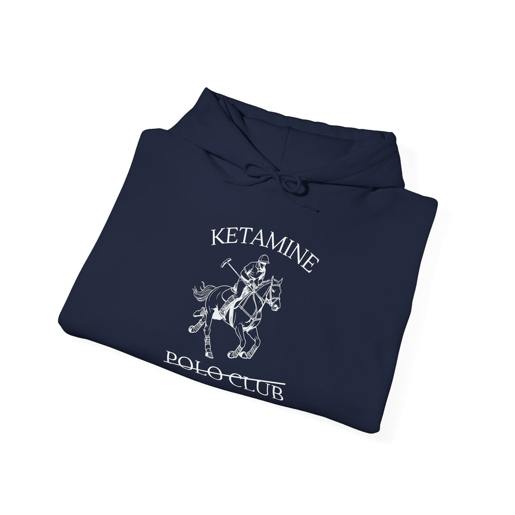 Ketamine Polo Club Hoodie | Dark Skull Rider Graphic