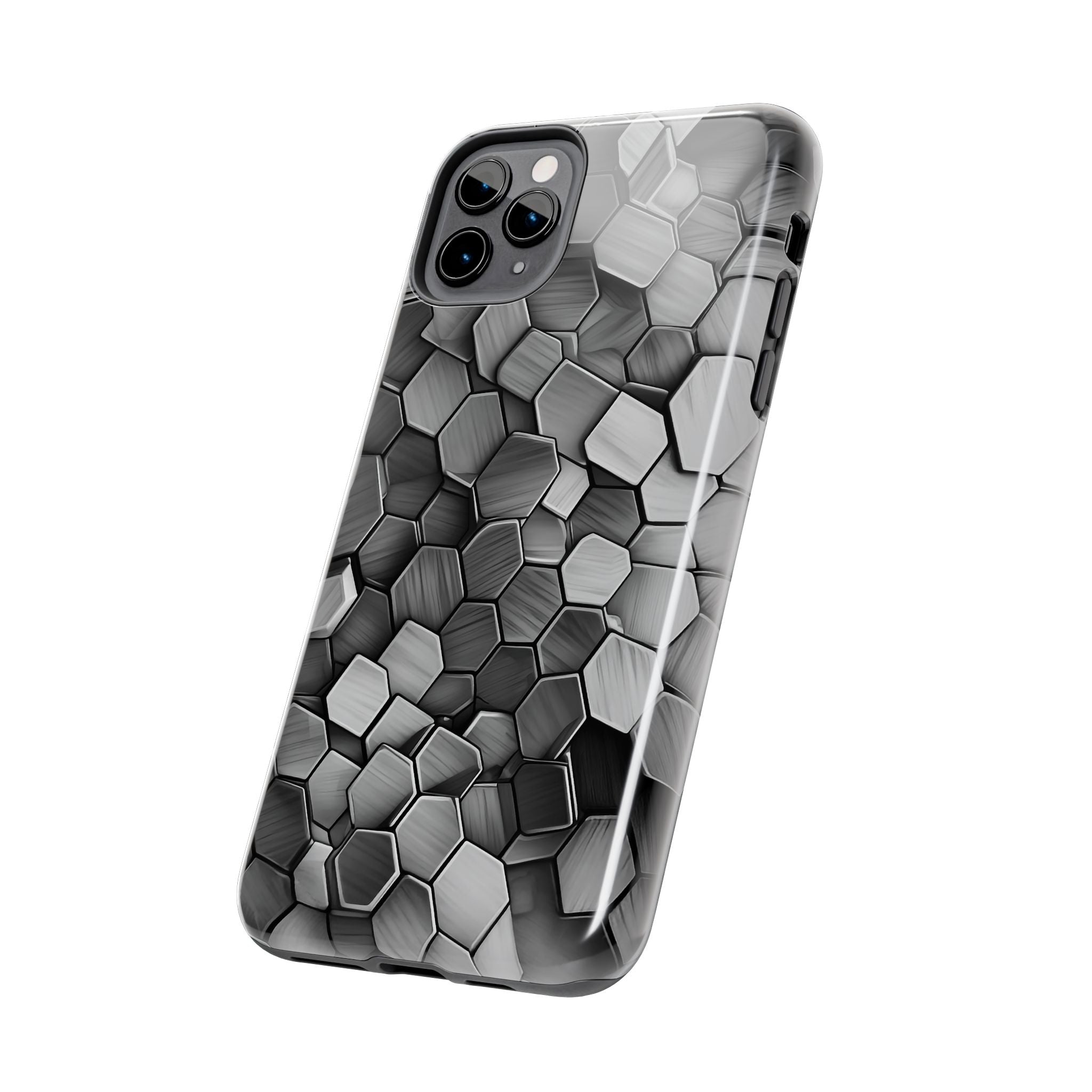 Hexagon BW Phone Case