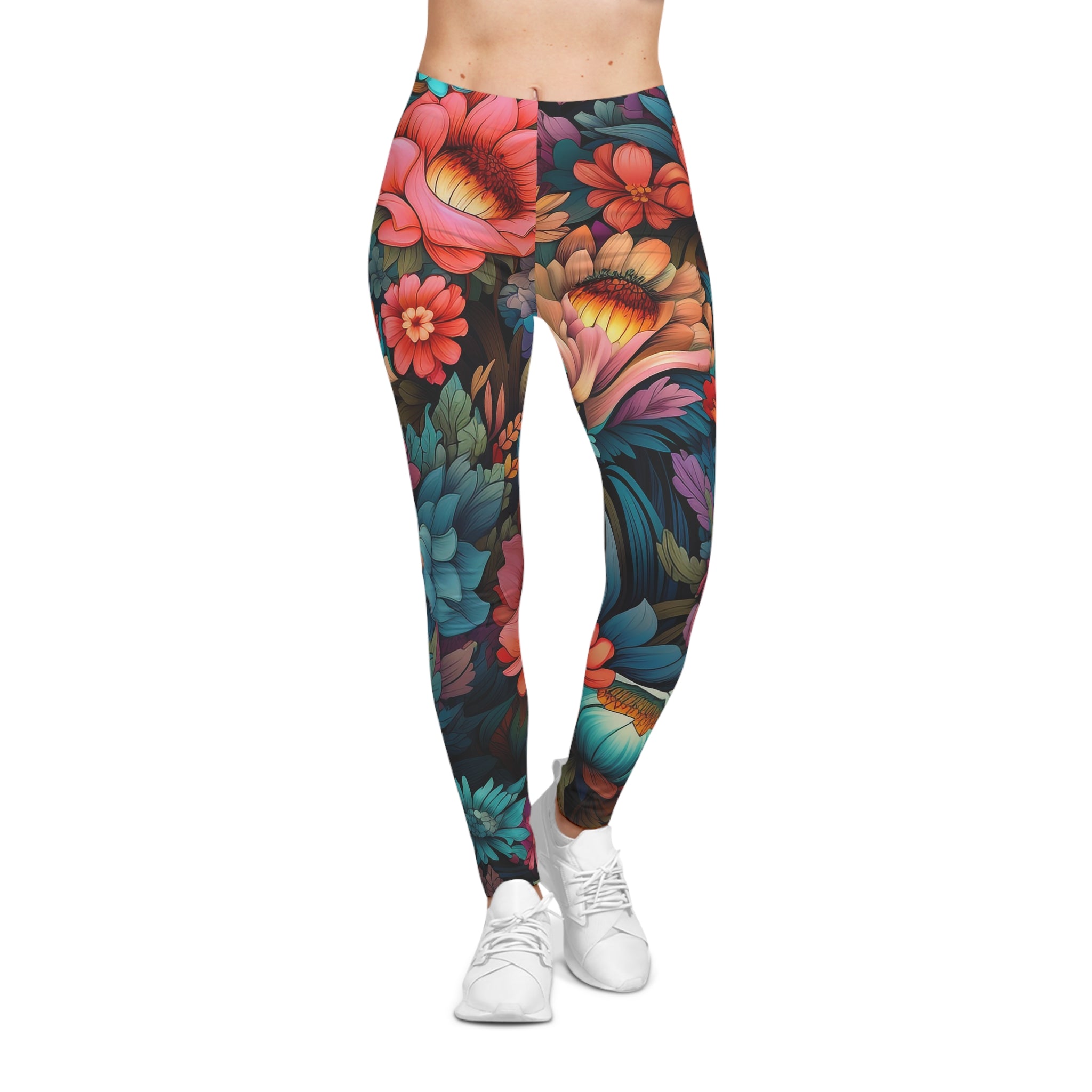 Japanese Flowers Leggings