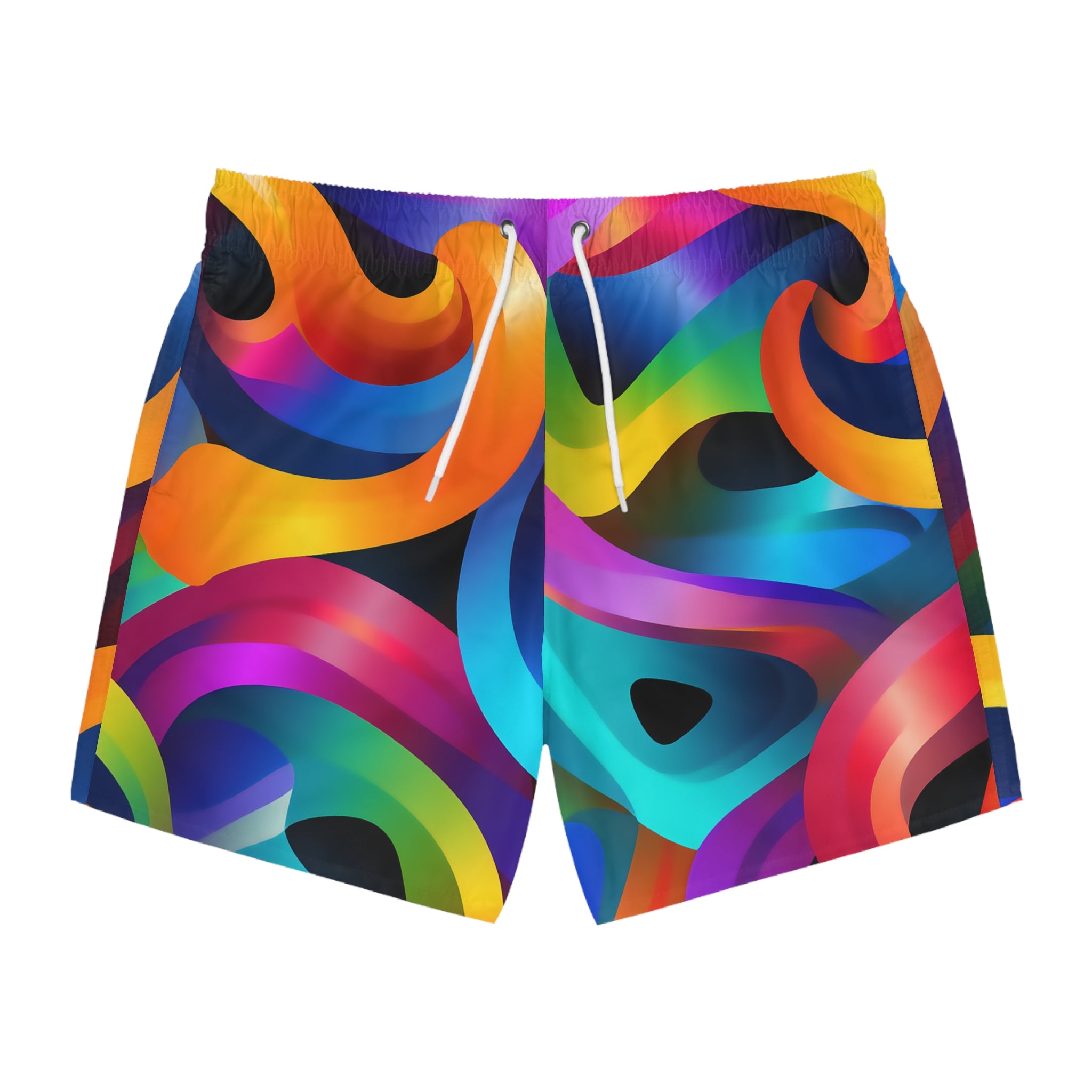 Colorful Waves Swim Shorts