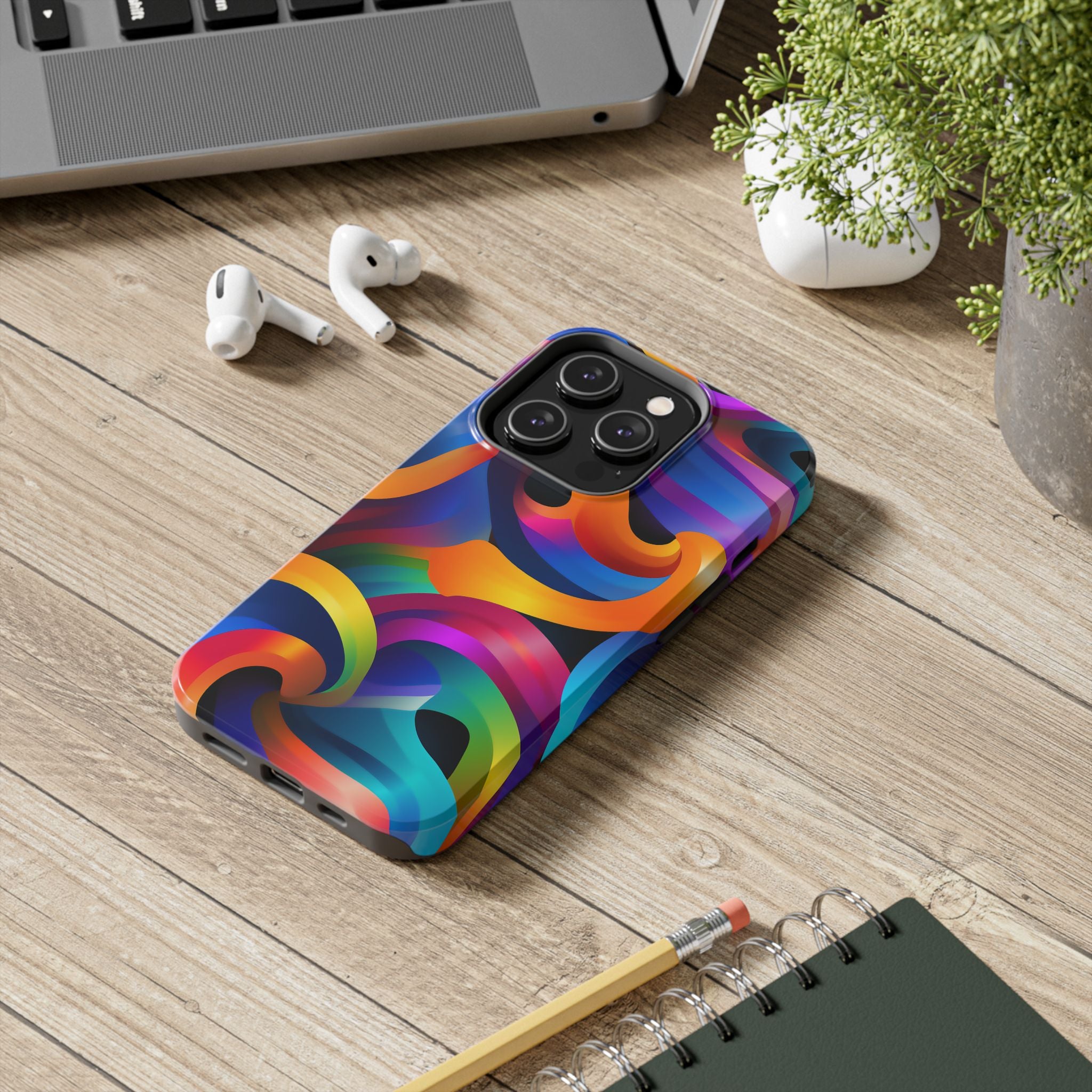 Colorful Waves Phone Case