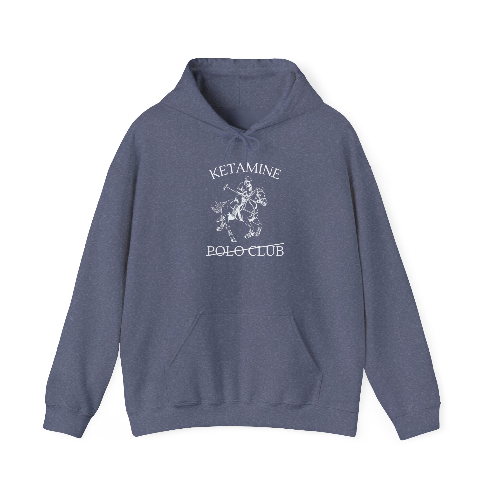 Ketamine Polo Club Hoodie | Dark Skull Rider Graphic