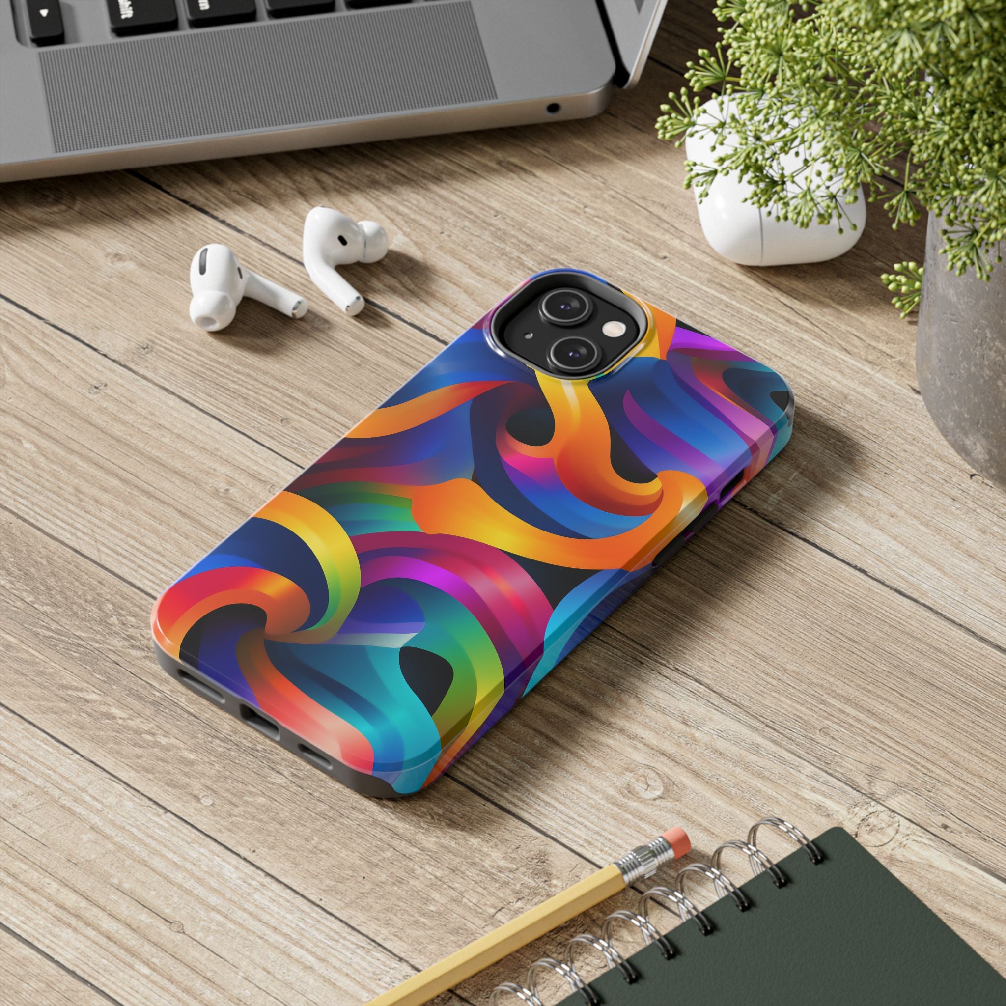 Colorful Waves Phone Case