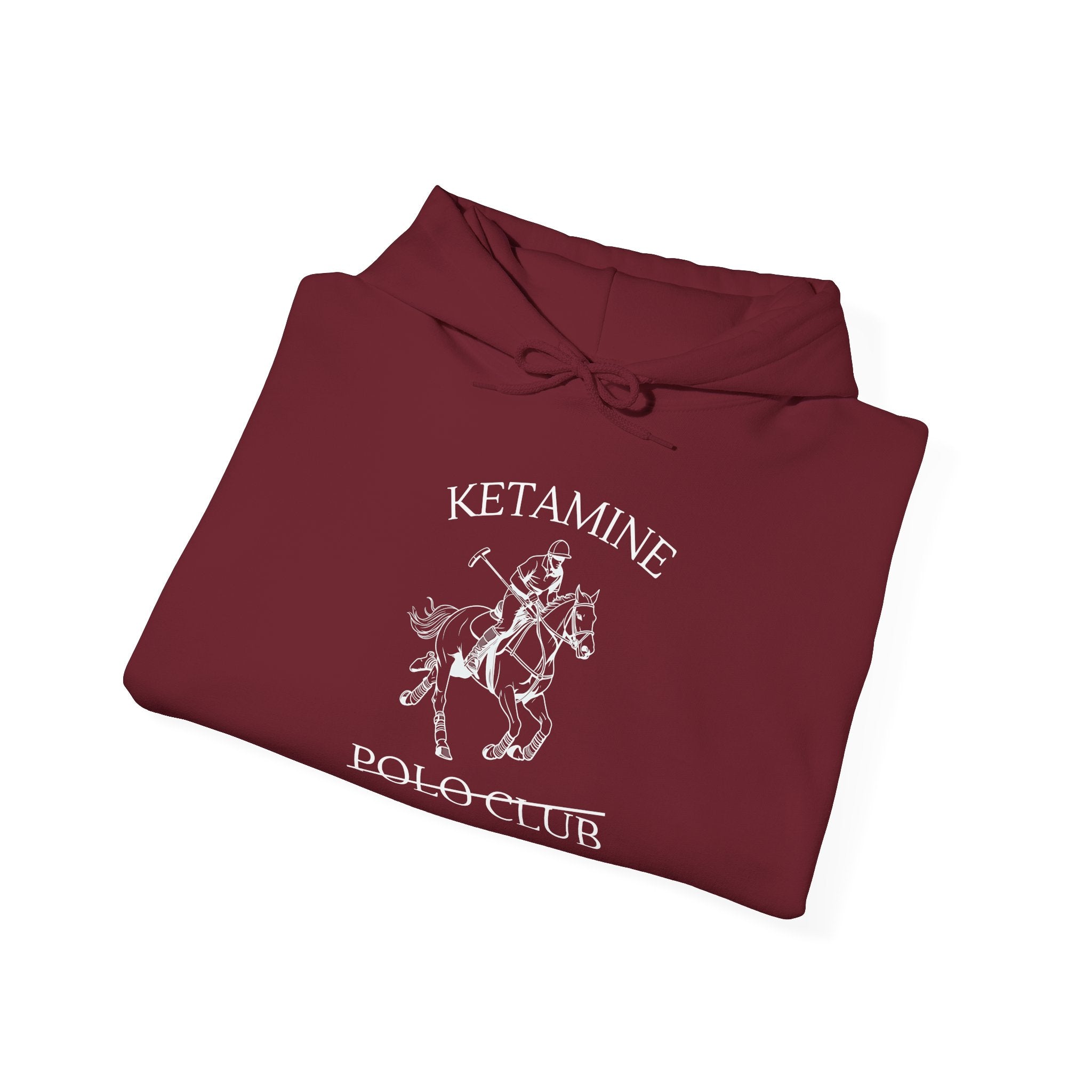 Ketamine Polo Club Hoodie | Dark Skull Rider Graphic
