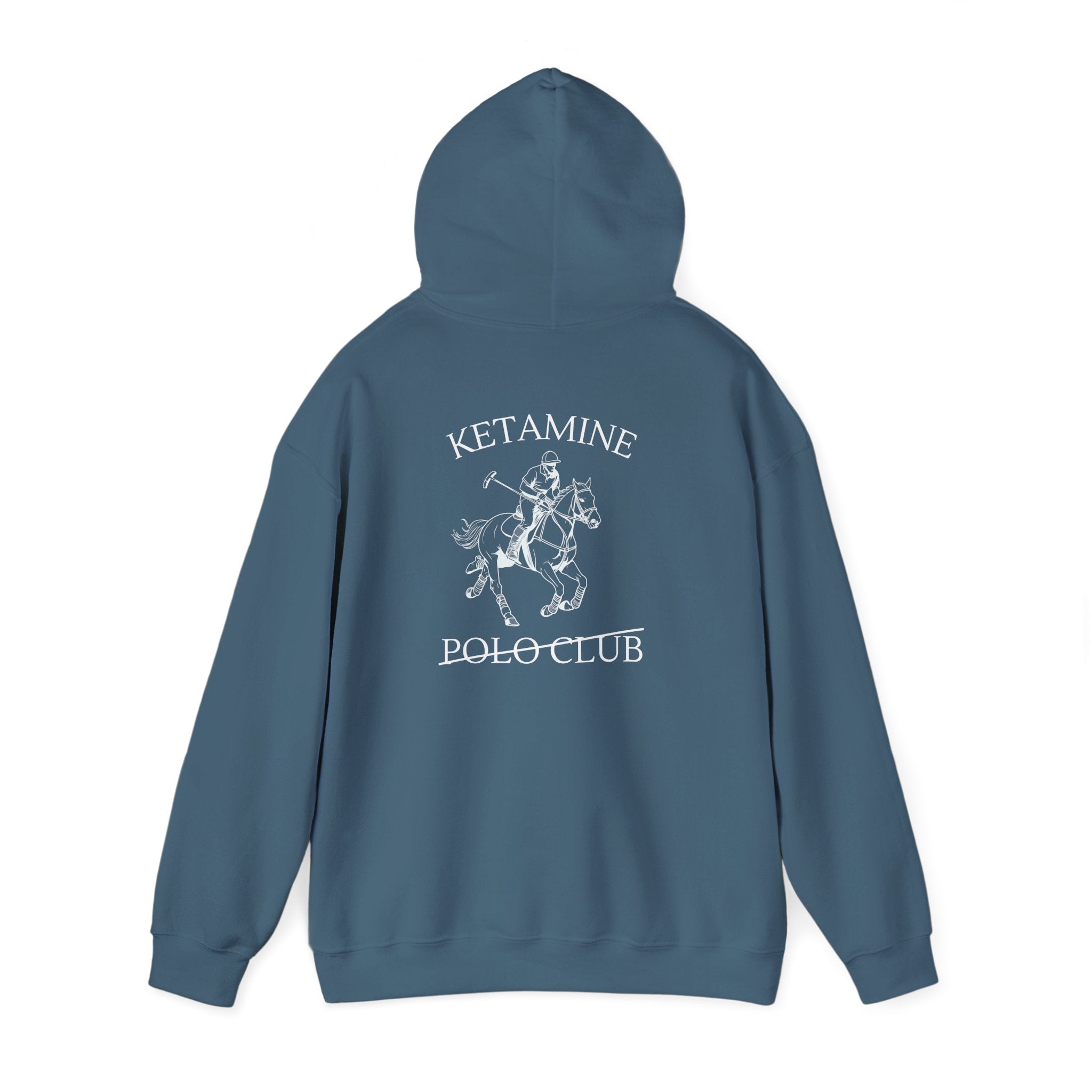 Ketamine Polo Club Hoodie | Dark Skull Rider Graphic
