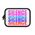 Silence White Laptop Sleeve