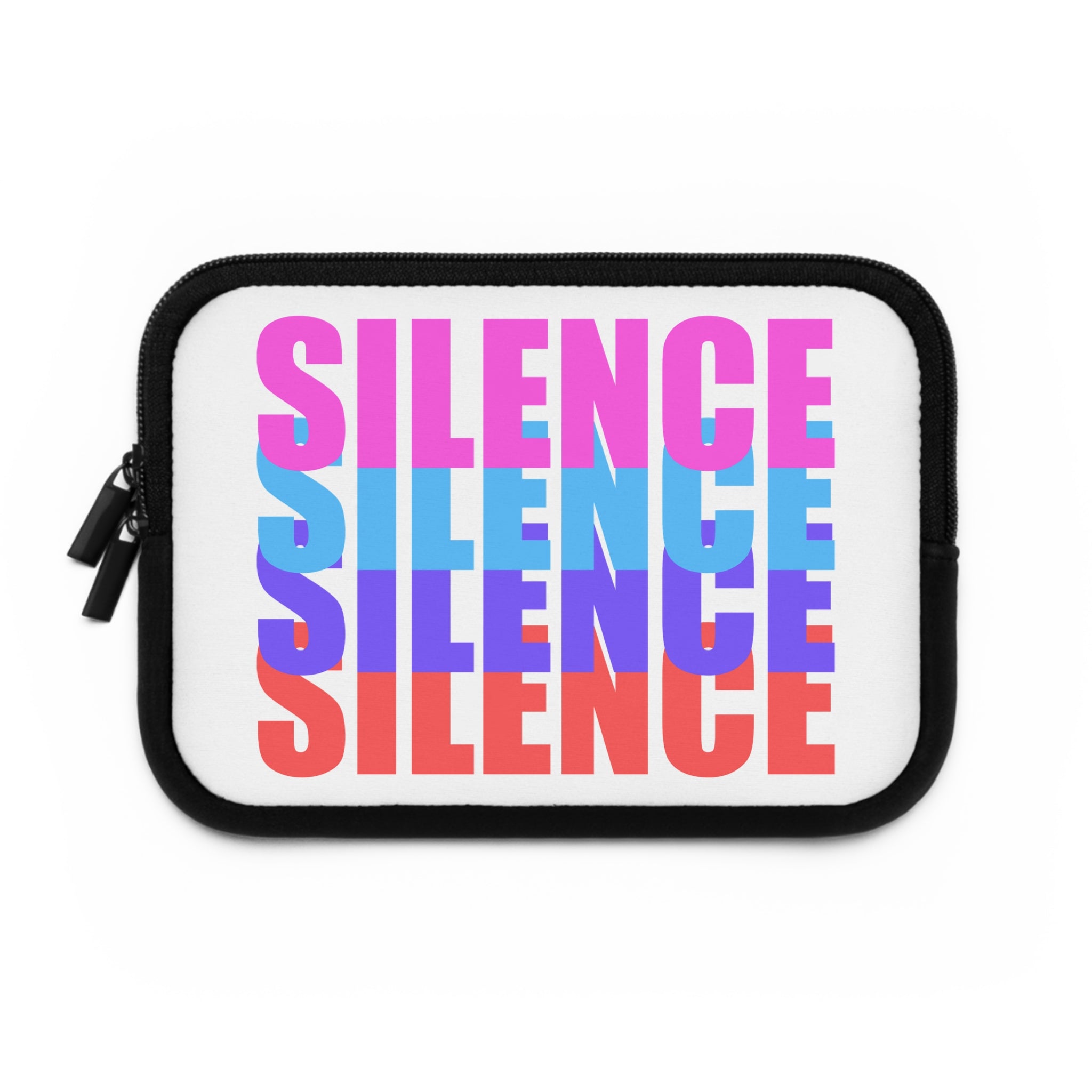 Silence White Laptop Sleeve