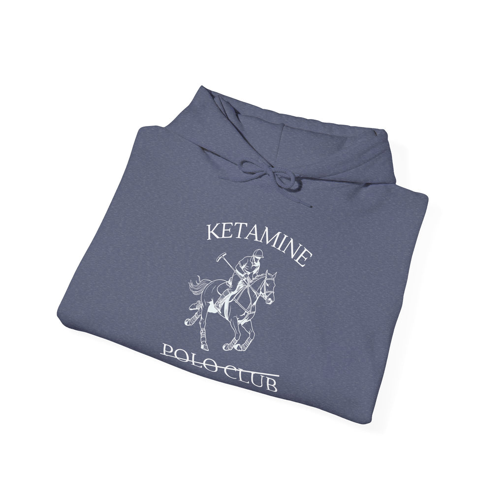 Ketamine Polo Club Hoodie | Dark Skull Rider Graphic