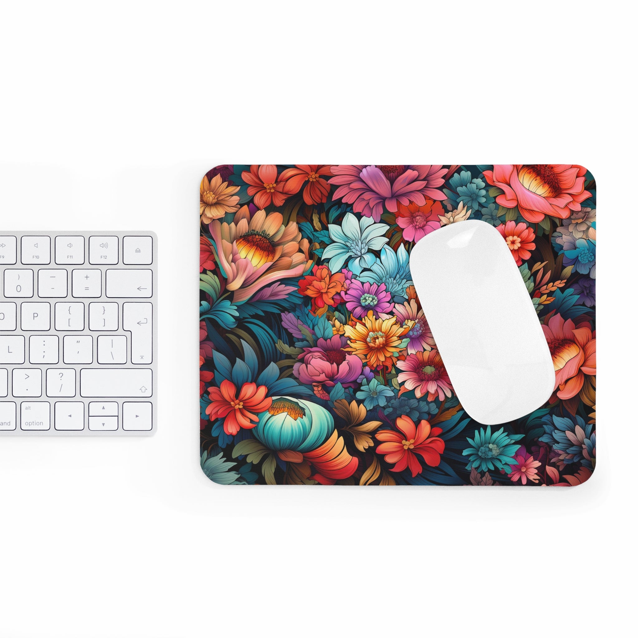 Japanese Flowers Mouse Pad