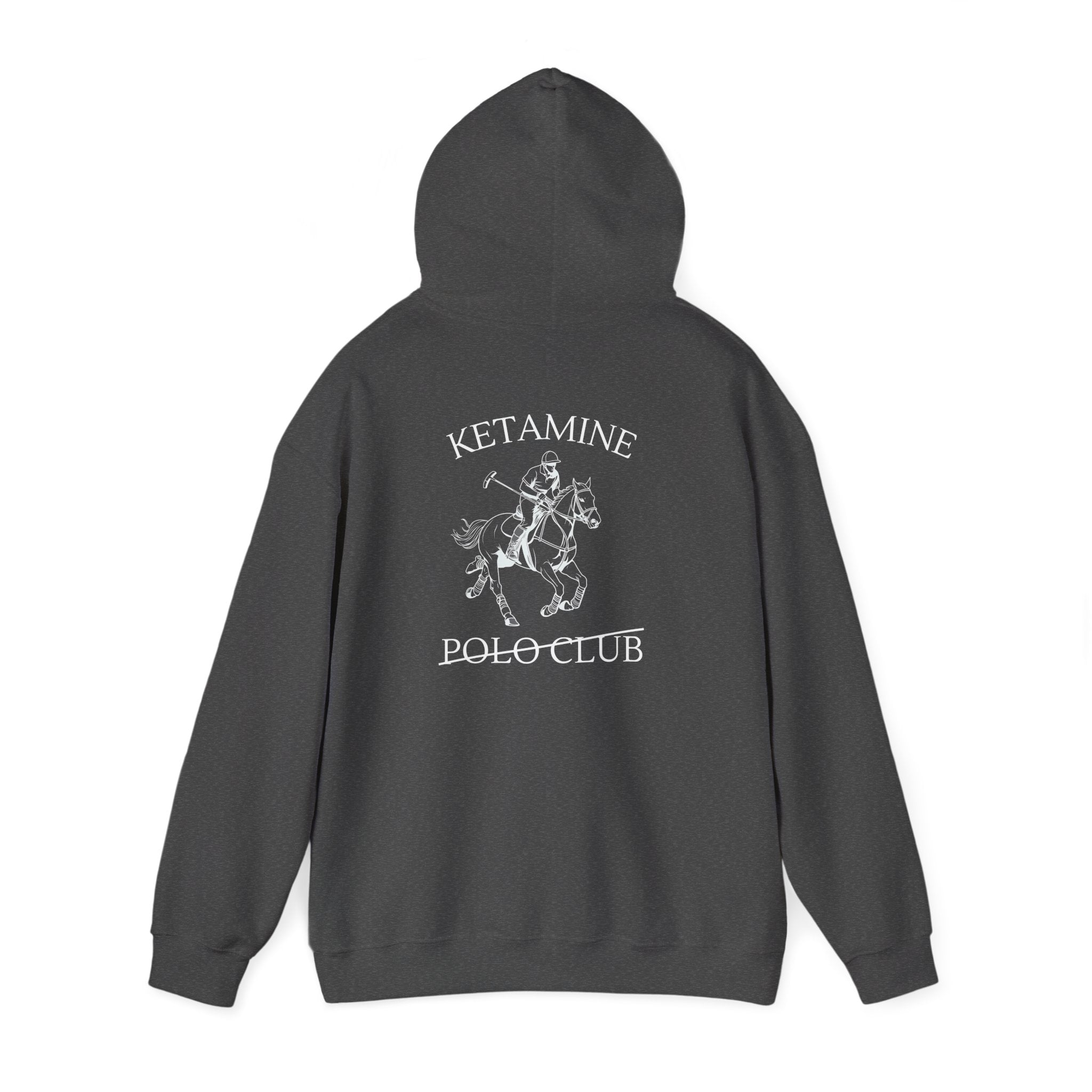 Ketamine Polo Club Hoodie | Dark Skull Rider Graphic