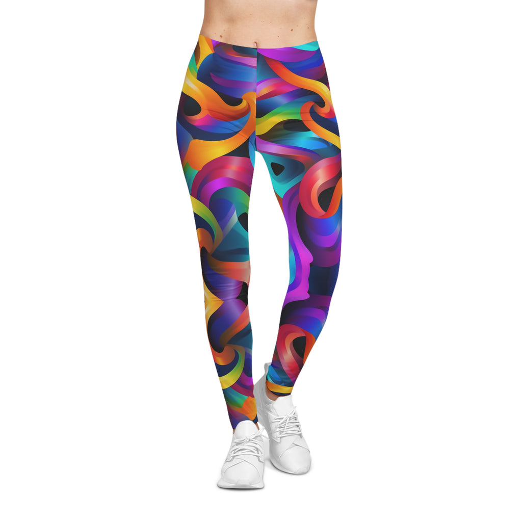 Colorful Waves Leggings